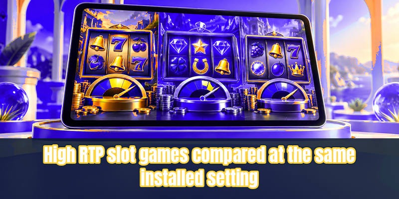 High RTP slot games compared at the same installed setting